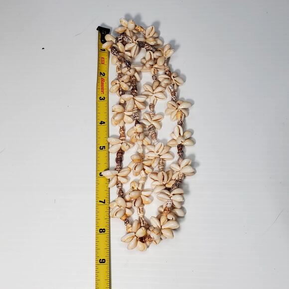 Hilo Hatties Necklace Seashell Cluster Bead 17" Vtg Bohemian Hawaiian - Picture 4 of 4